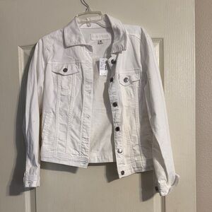 Maurices Off-White Denim Jacket